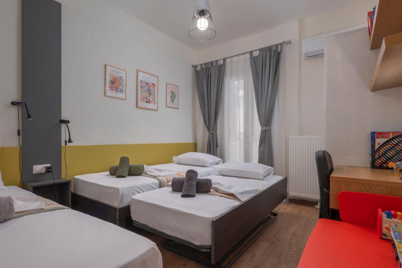 Estia Thessaloniki Apartment, Cozy, Spacious, Sunny, 2 Rooms-5 Beds Exterior photo