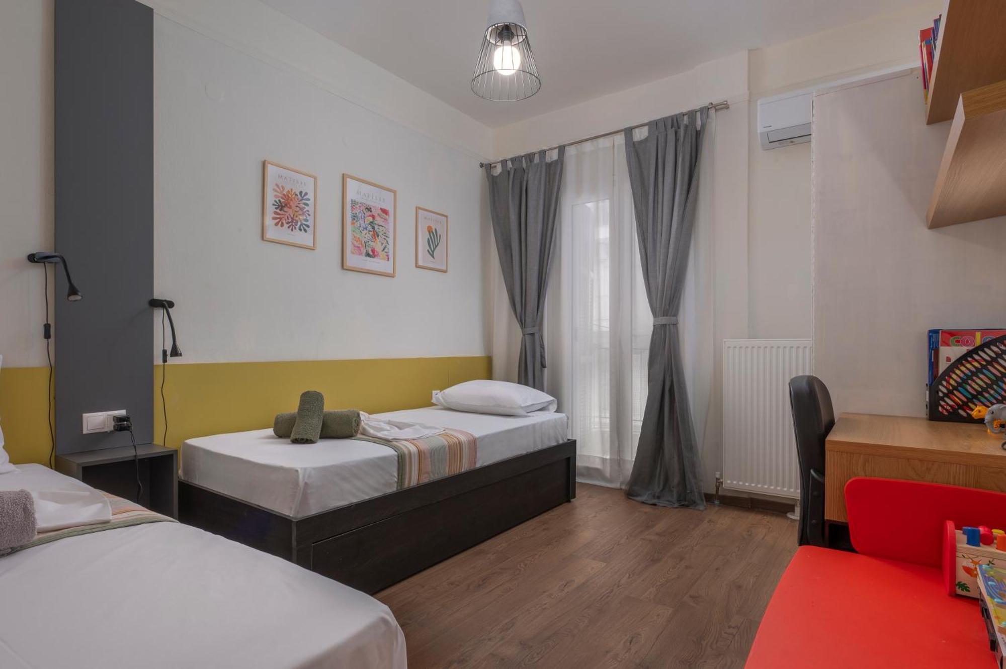 Estia Thessaloniki Apartment, Cozy, Spacious, Sunny, 2 Rooms-5 Beds Exterior photo